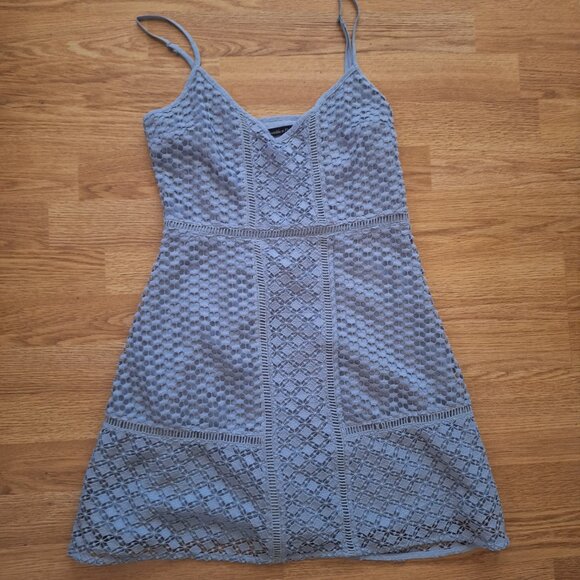 Abercrombie & Fitch Dresses & Skirts - ABERCROMBIE Baby blue mini skater style dress